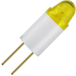 Schiefer T1 3/4 Bi Pin 6x16mm Starled 28V 10mA AC/DC Clear Yellow 25000h K Non-Dimmable - 970941604