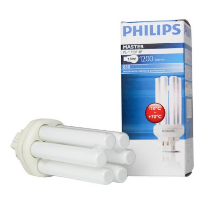 Philips MASTER PL-T TOP 18W/830/4P 1CT/5X10BOX - MASTER PL-T Top 18W - 830 Warm White | 4 Pin