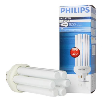 Philips MASTER PL-T TOP 26W/830/4P 1CT/5X10BOX - MASTER PL-T Top 26W - 830 Warm White | 4 Pin