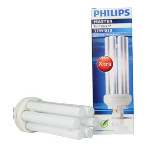 Philips MASTER PL-T Xtra 32W/830/4P 1CT/5X10BOX - MASTER PL-T Xtra 32W - 830 Warm White | 4 Pin