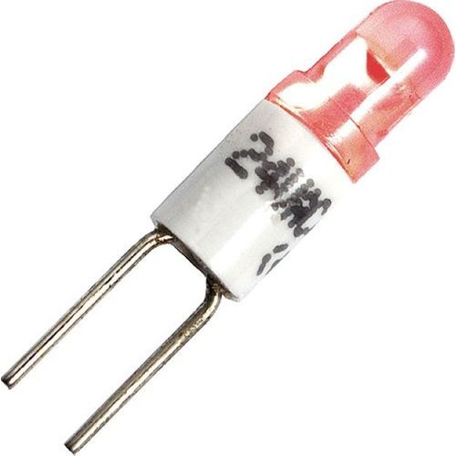 Schiefer T1 Bi Pin 4x10mm Starled 24V 10mA AC/DC Clear Red 25000h K Non-Dimmable - 840637702