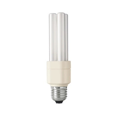 Philips 240v 11w E27/ES Extra Warmwhite/827 Double Turn Compact Fluorescent.