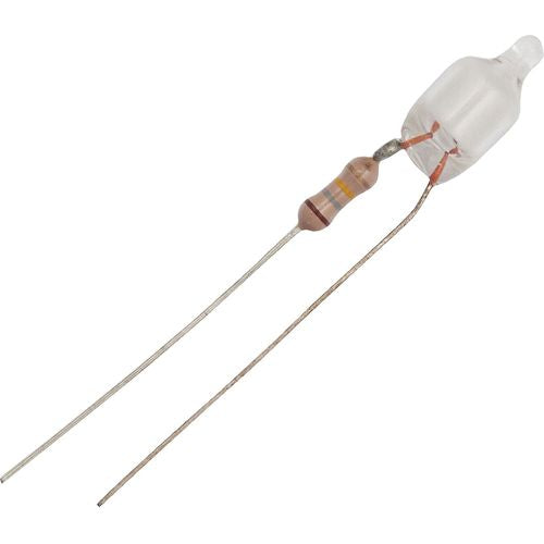 Schiefer T1 3/4 Wire Ended 6x16mm 220-240V 10000h White Green Neon Glass with Resistor 2500K Non-Dimmable - 015497803