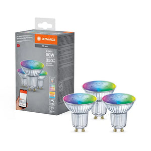 Ledvance SMART+ WiFi Spot 50 45° 4.9 W/ 2700K-6500K GU10 Pack of 3