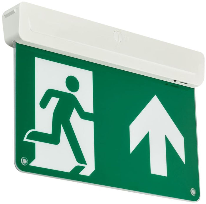 EcoLink LED Emergency Exit Blade Sign Ceiling/Wall  3W  3HR