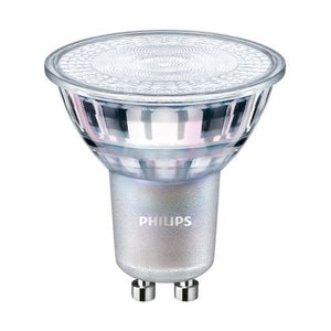 Philips MAS LED spot VLE DT 4.9-50W GU10 927 36D - MASTER Value LEDspot GU10 PAR16 4.9W 355lm 36D - 922-927 Dim To Warm | Best Colour Rendering - Dimmable - Replaces 50W