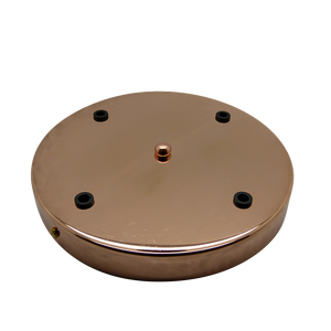 05647 Ceiling Rose Copper 200mm Ø 4-hole - Lampfix - Sparks Warehouse