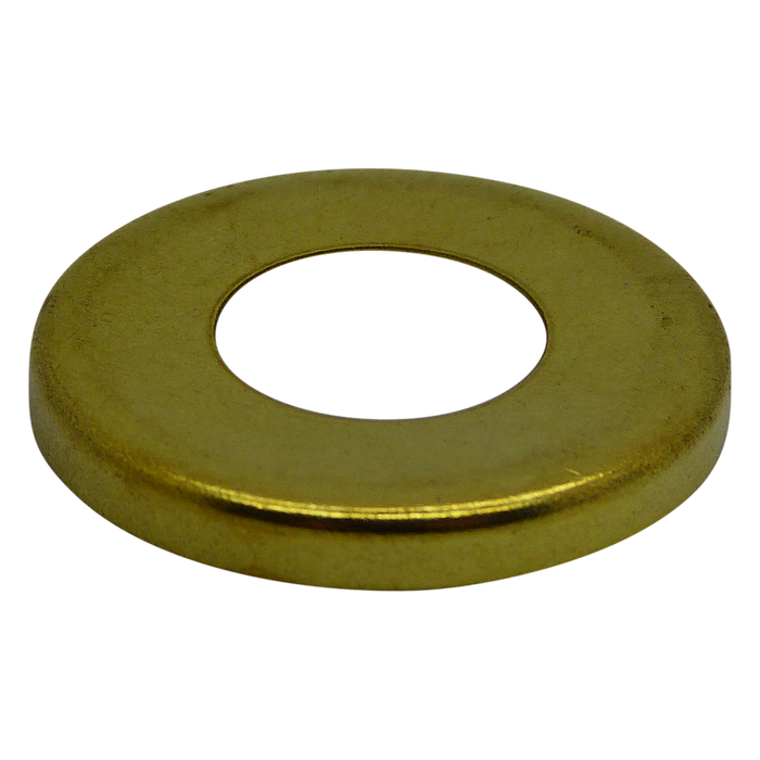 05602 - Brass End Cap / Locknut Cover 27mm Ø with ½" hole