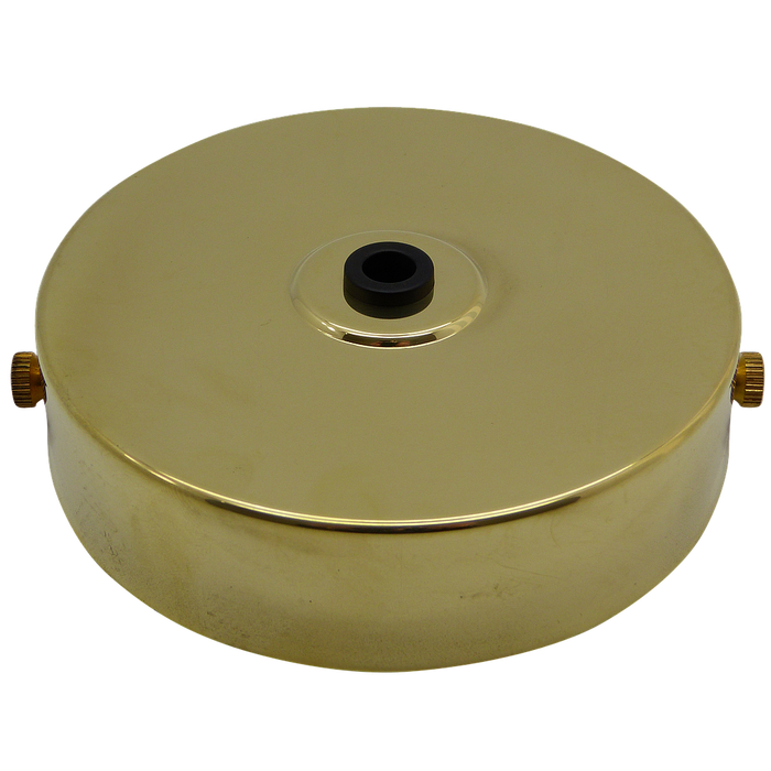 05871 - Metalbrite Ceiling Rose Polished Brass Flat 100mm Ø