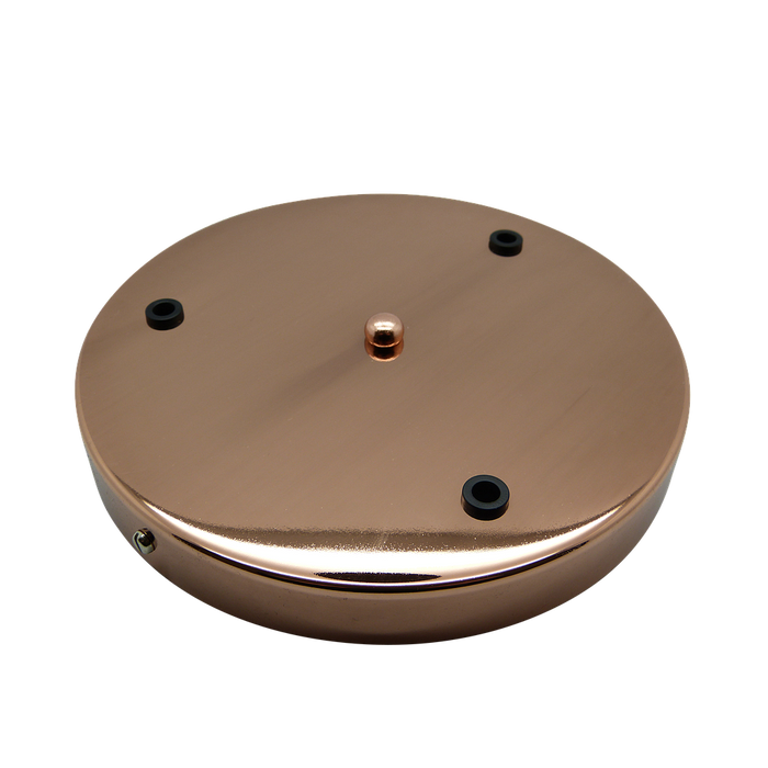 05604 Ceiling Rose Copper 200mm Ø 3-hole