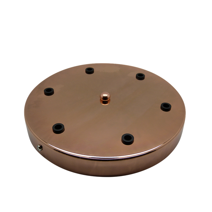 05648 Ceiling Rose Copper 200mm Ø 6-hole