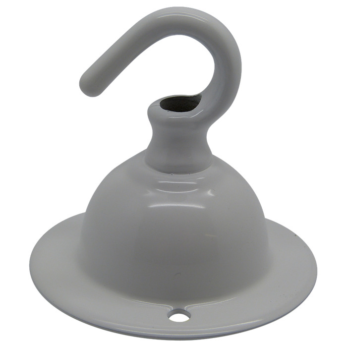 05918 - Ceiling Hook-plate White 2½” Ø