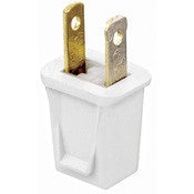 05853 - Plug USA 2 Pin Polarised UL Rated, Kwik Connect, White - LampFix - Sparks Warehouse