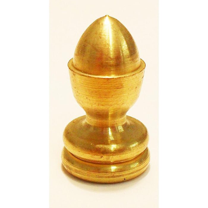 05275 Finial Ornamental Taper Brass 10mm Height 25mm