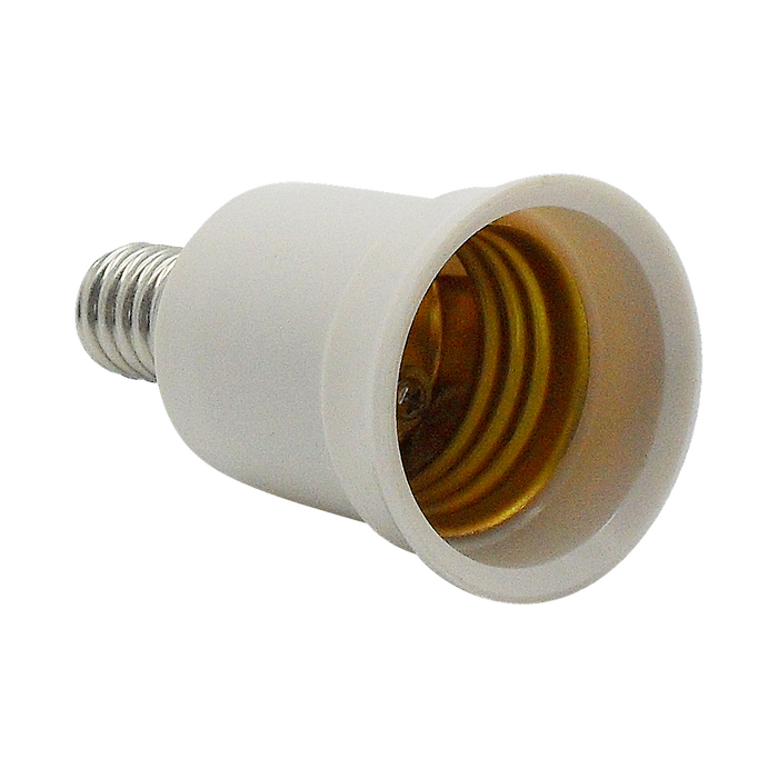 05881 SES - ES (E14 - E27) Adaptor - ES / Edison Screw / E27, White Plastic, Adaptor