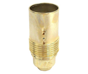 Lampfix 05018 Ecofix Continental L/H 10mm SES Brassed Half Threaded Lampholder LampFix - Sparks Warehouse