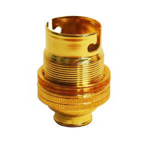 Lampfix 05720 BC Lampholder 5/8" Unswitched Brass Lampholder LampFix - Sparks Warehouse