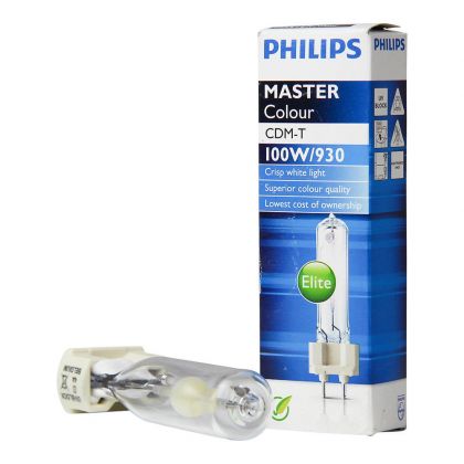 Philips MASTERC CDM-T Elite 100W/930 G12 1CT/12 - MASTERColour G12 CDM-T Elite 100W - 930 Warm White | Best Colour Rendering