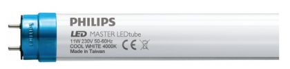 Philips LEDtube GA100 600mm 10W/840 I - LED Tube T8 MASTER (EM/Mains) Standard Output 10W 825lm - 840 Cool White | 60cm - Replaces 18W