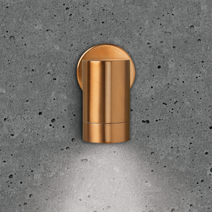 Bell 10415 - Luna GU10 Wall Light - Fixed Single, Copper, IP65