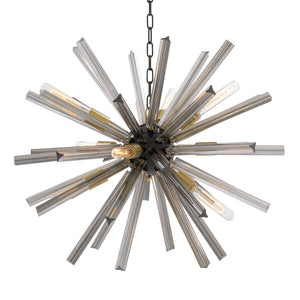 Bailey 140839 - Chandelier Colette S Brass Black Bailey Bailey - The Lamp Company