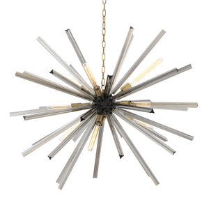 Bailey 140840 - Chandelier Colette L Brass Black Bailey Bailey - The Lamp Company