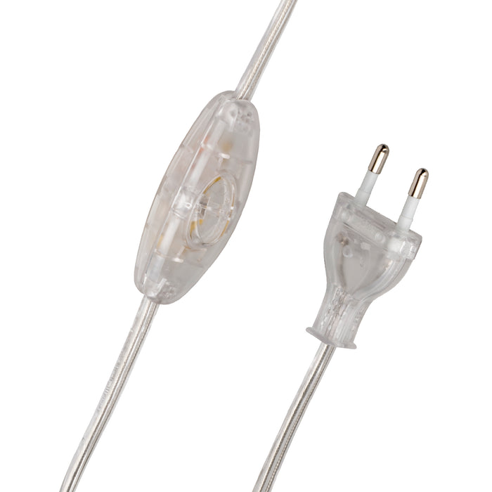 Bailey 141087 - Cord with European plug & Switch Transparent 120/80cm