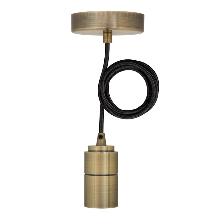 Bailey - 141480 - Pendant Lyon E27 Alu Bronze 1.5M 2C Black