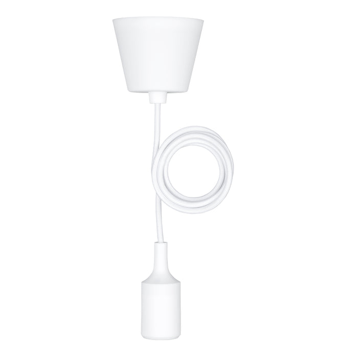 Bailey - 141581 - Silicone Pendant E27 White 1.5M