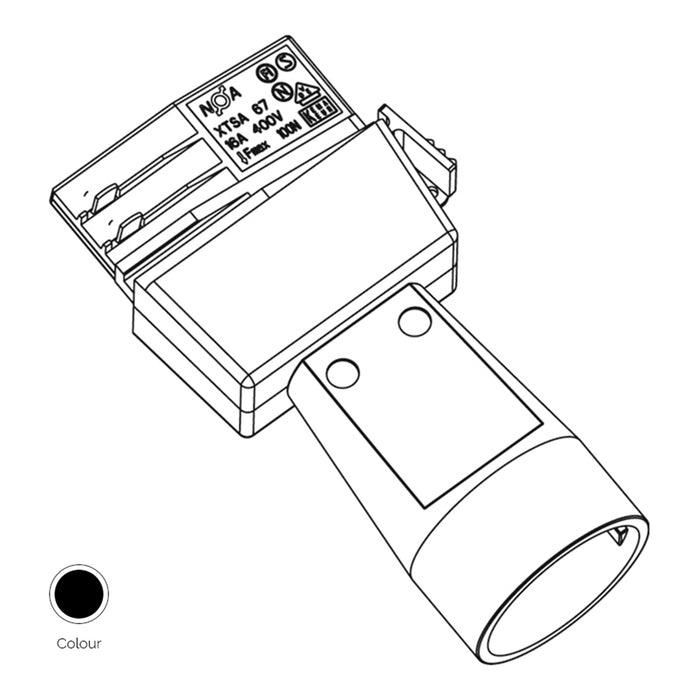 Bailey 142145 - XTSA 67S-2 Schuko Adapter Black 3-Circuit