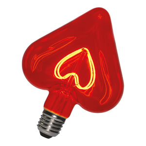 Bailey 142249 - LED Filament Heart E27 5W 2000K Red Bailey Bailey - The Lamp Company