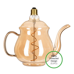 Bailey - 142441 - LED Teapot Earl E27 DIM 4W 160lm 919 Gold Light Bulbs Bailey - The Lamp Company