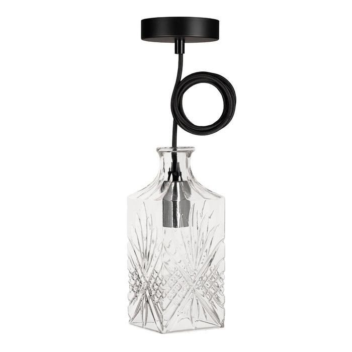 Bailey - 142457 - Crystal Pendant Jack E27 Glass 1.5M