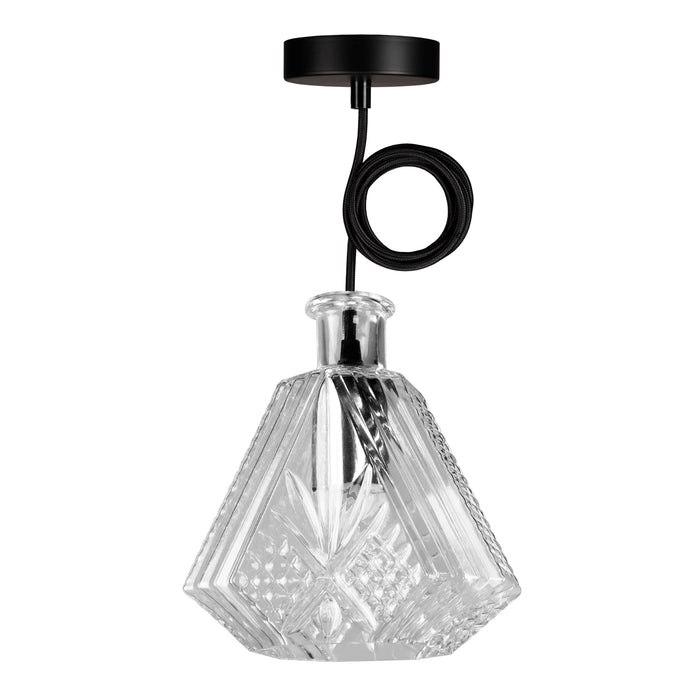 Bailey - 142461 - Crystal Pendant Jim E27 Glass 1.5M