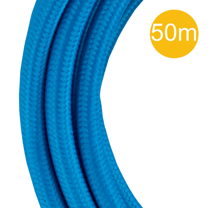 Bailey 142549 - Textile Cable 2C Blue 50M Roll