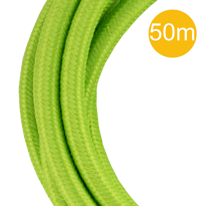 Bailey 142553 - Textile Cable 2C Green 50M Roll