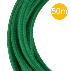 Bailey - 145037 - Textile Cable 3C 50M Green Light Bulbs Bailey - The Lamp Company