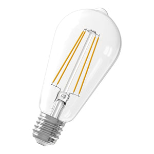 Bailey 142738 - LED Filament ST64 E27 240V 6W 2300K Clear Dimm Bailey Bailey - The Lamp Company