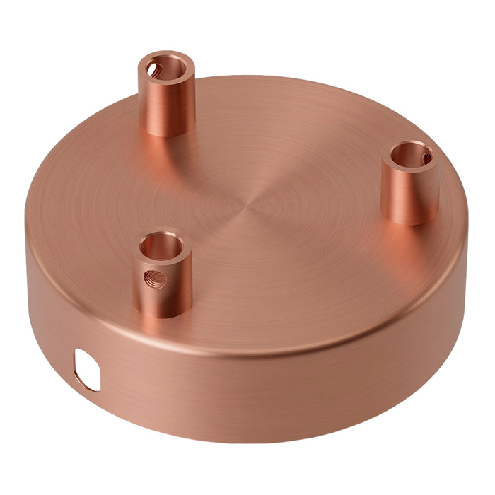 Bailey 142924 - Ceiling Cup Metal Satin Copper 3 holes dia 100mm