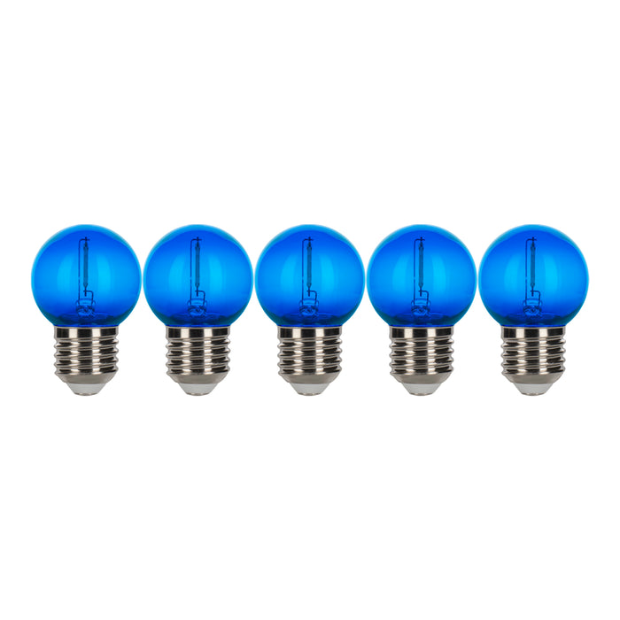 Bailey - 143029 - EcoPack 5pcs LED Party FIL G45 E27 0.6W Blue PC