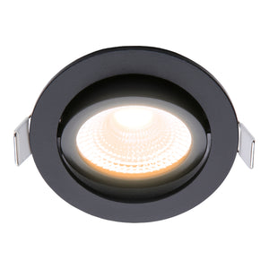 Bailey - 144938 - ED-10023 LED Spot 5W WarmDim Round Black IP54 60D Adj. Light Bulbs EcoDim - The Lamp Company