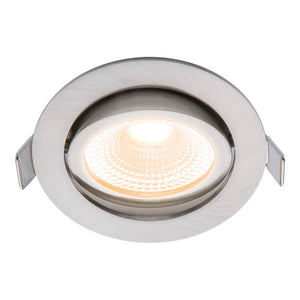 Bailey - 144939 - ED-10024 LED Spot 5W WarmDim Round Nickel IP54 60D Adj. Light Bulbs EcoDim - The Lamp Company