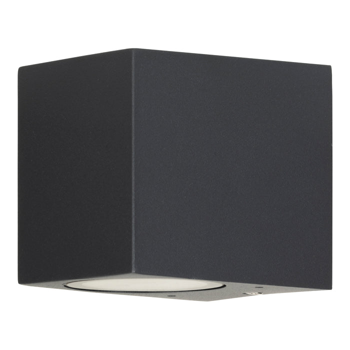 Bailey - 145110 - Wall Lamp Outdoor 1x GU10 Anthracite Square IP44