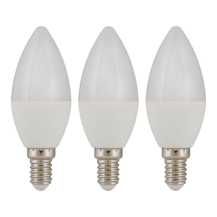 Bailey - 145220 - EcoPack 3pcs LED C37 E14 5.5W (40W) 470lm 827 Opal