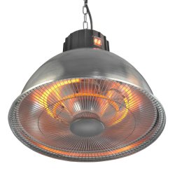 1.5kW Aluminium Hanging Carbon Fibre Infra-red Heater Heaters leisure heating - The Lamp Company