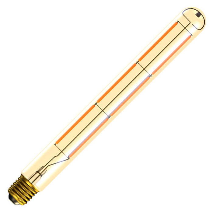 BELL LED Tubular 240V 7W E27 2000K 30x280mm Gold