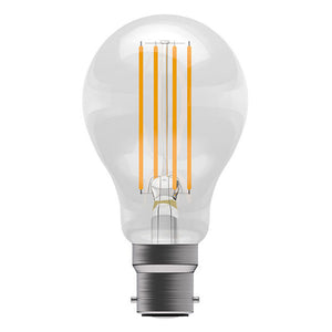 6W LED Filament Clear GLS BC 2700K  Other - The Lamp Company