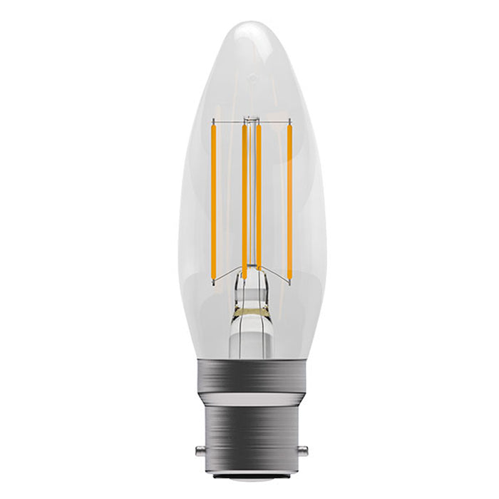 4W LED Filament Clear Candle BC 2700K Dimmable