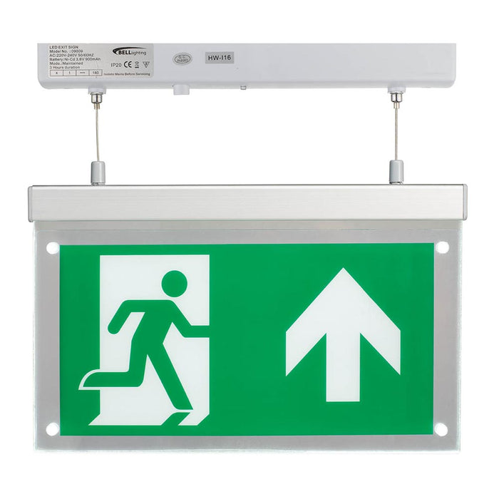 2.5W Spectrum LED Emergency Exit Blade Surface Suspended Including Up Legend