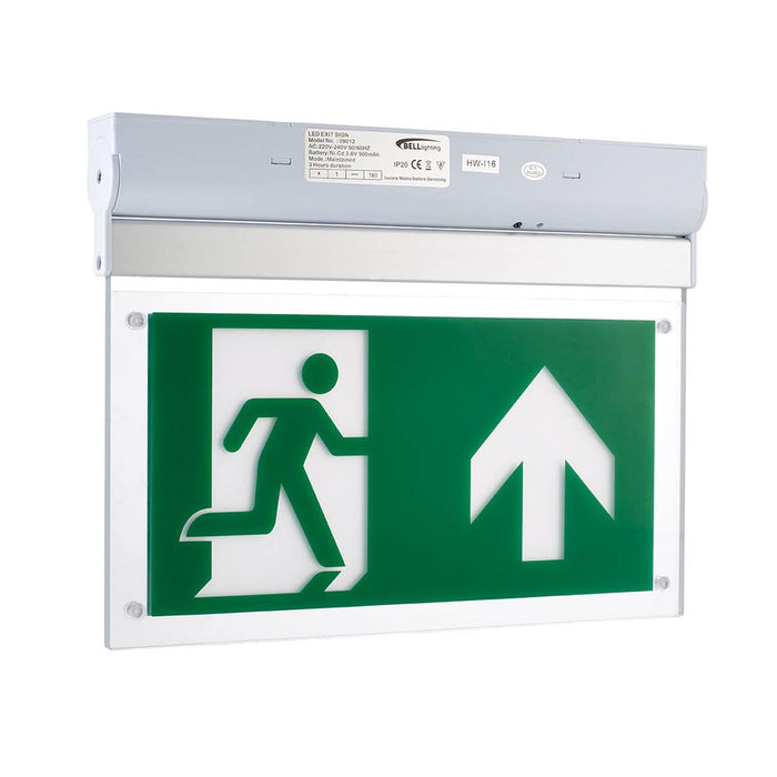 2.5W Spectrum LED Emergency Exit Blade Surface Mounted Including Up Legend